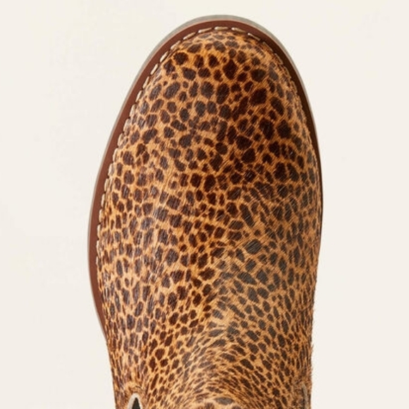 ARIAT Cheetah Print Ankle Booties Wexford Chelsea Size 8.5 NEW in Box - Picture 8 of 12